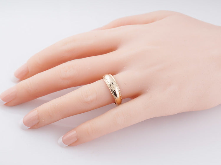 Vintage Wedding Band Mid-Century in 14k Yellow Gold