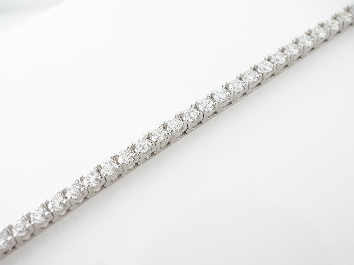 12 Carat Diamond Bracelet in 14k White Gold