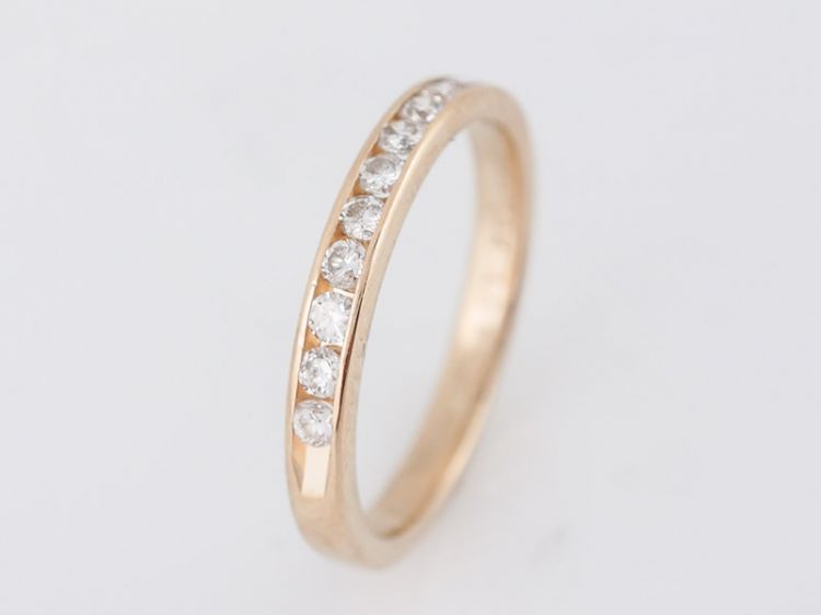.33 Round Diamond Wedding Band in 14k Yellow Gold