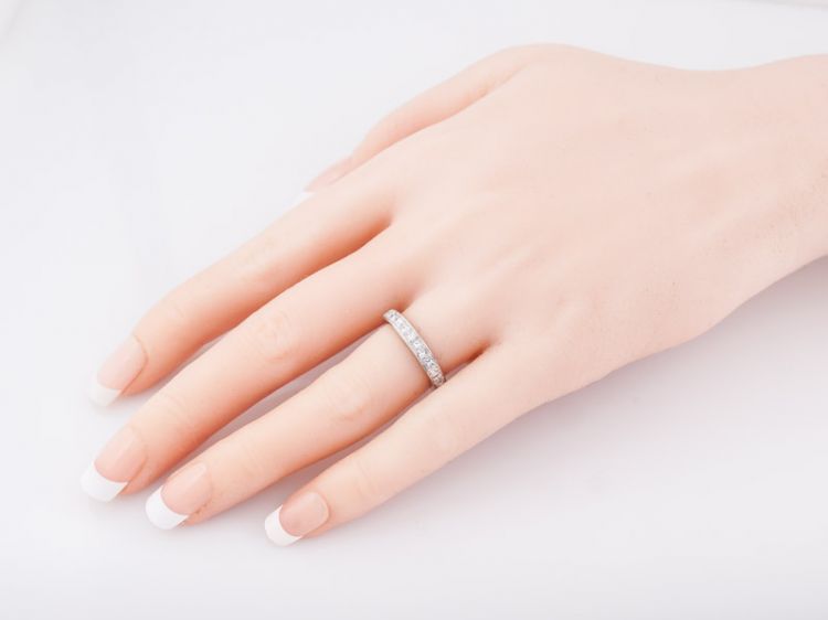 Eternity Wedding Band Modern 2.24 Princess Cut Diamonds in Platinum