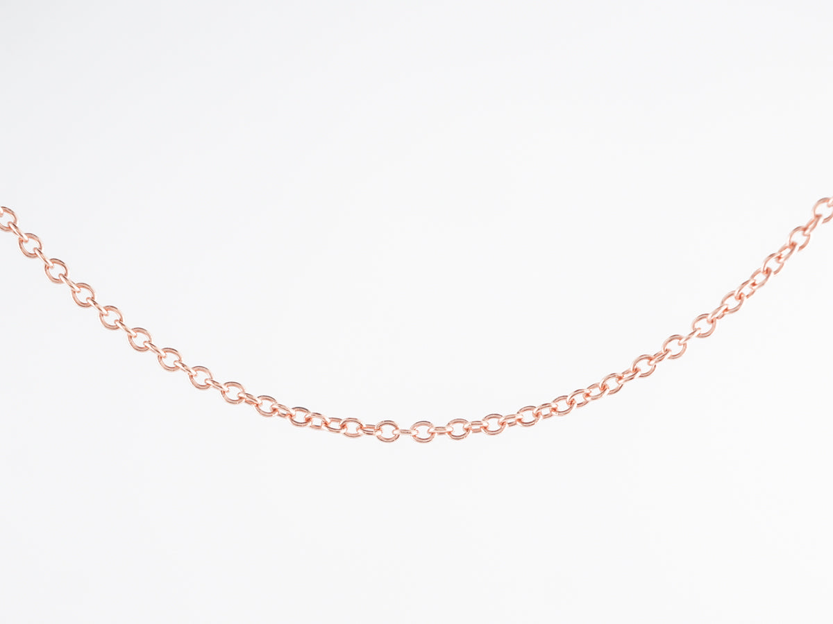 18 inch Simple Chain Necklace in 14k Rose Gold – Filigree Jewelers