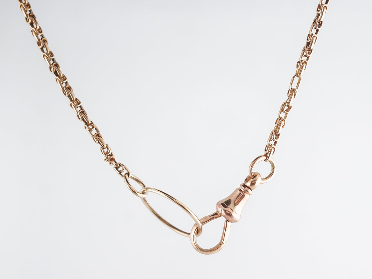 18" Victorian Watch Fob in 18k Yellow Gold