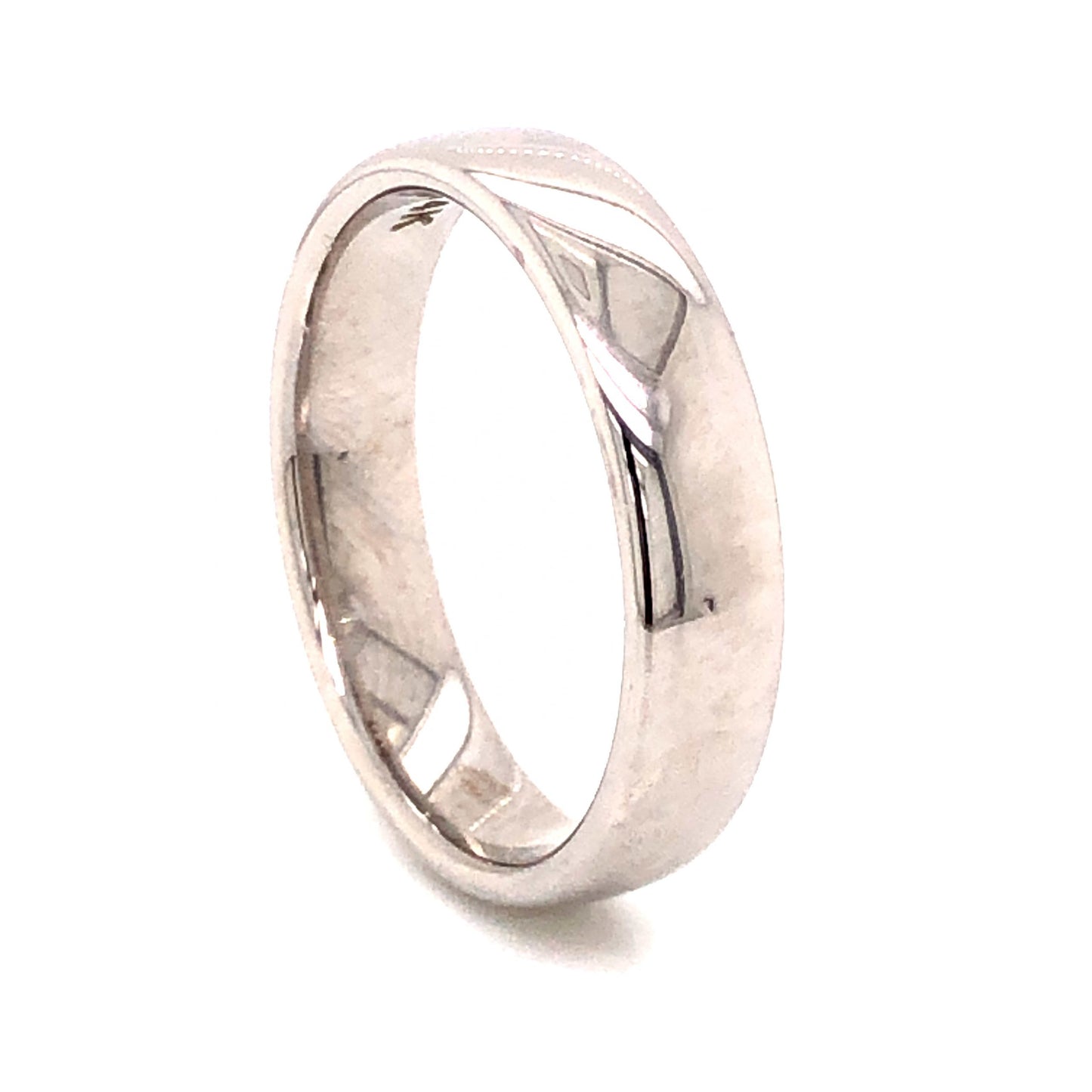 5.5mm Men's Wedding Band in 14K White Gold