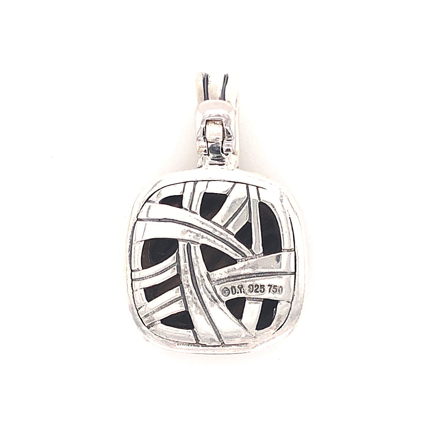 Yurman Diamond Pendant in Sterling Silver & 18K Yellow Gold
