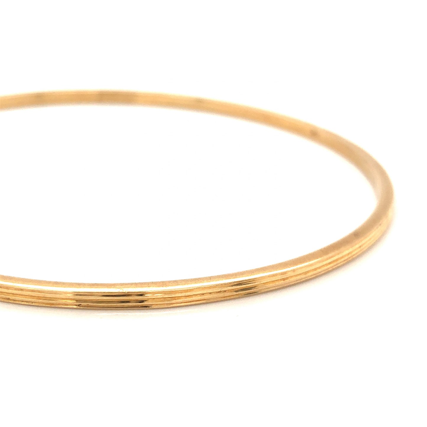 Mid-Century Bangle Bracelet in 18k Yellow Gold