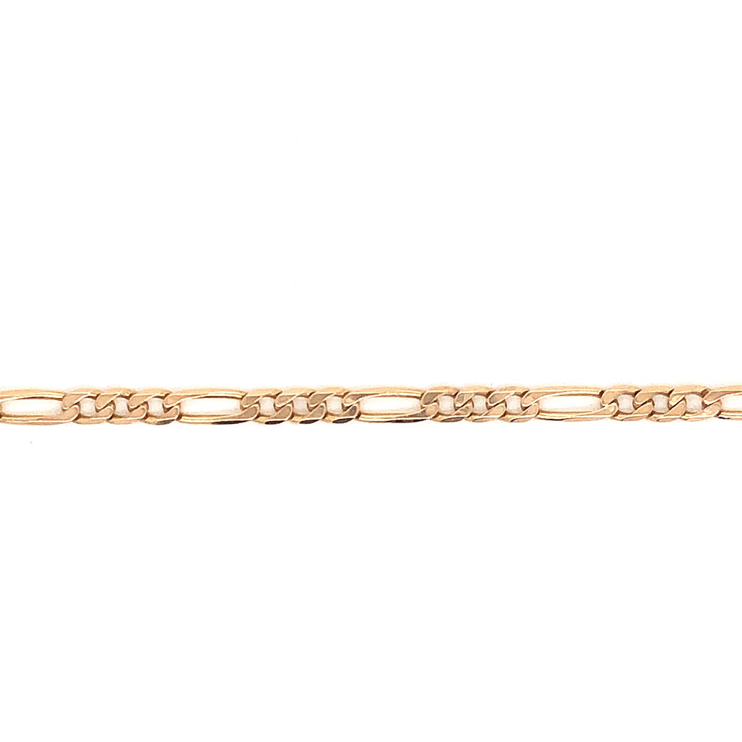 Figaro Chain Bracelet in 14k Yellow Gold