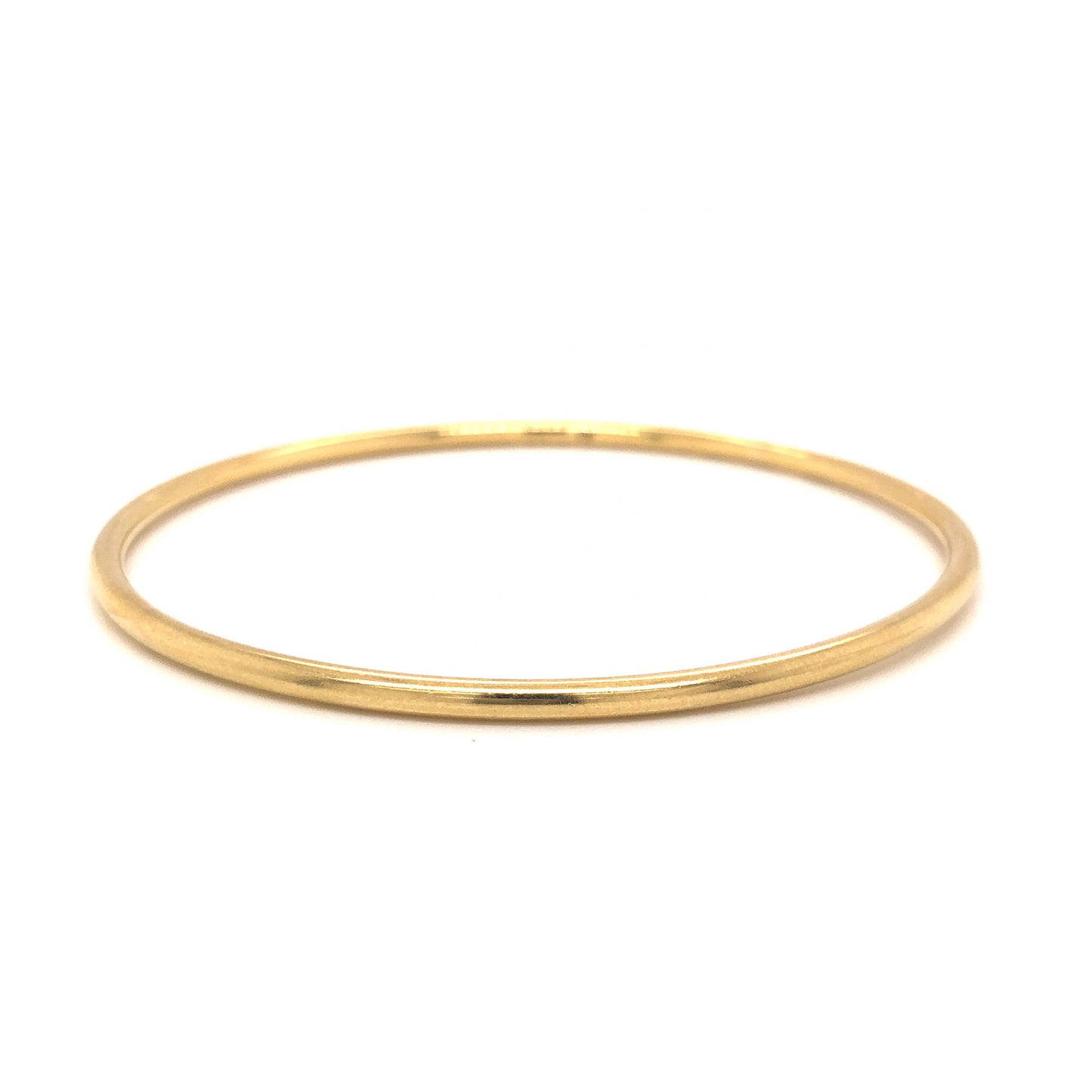 Round Bangle Bracelet in 18k Yellow Gold