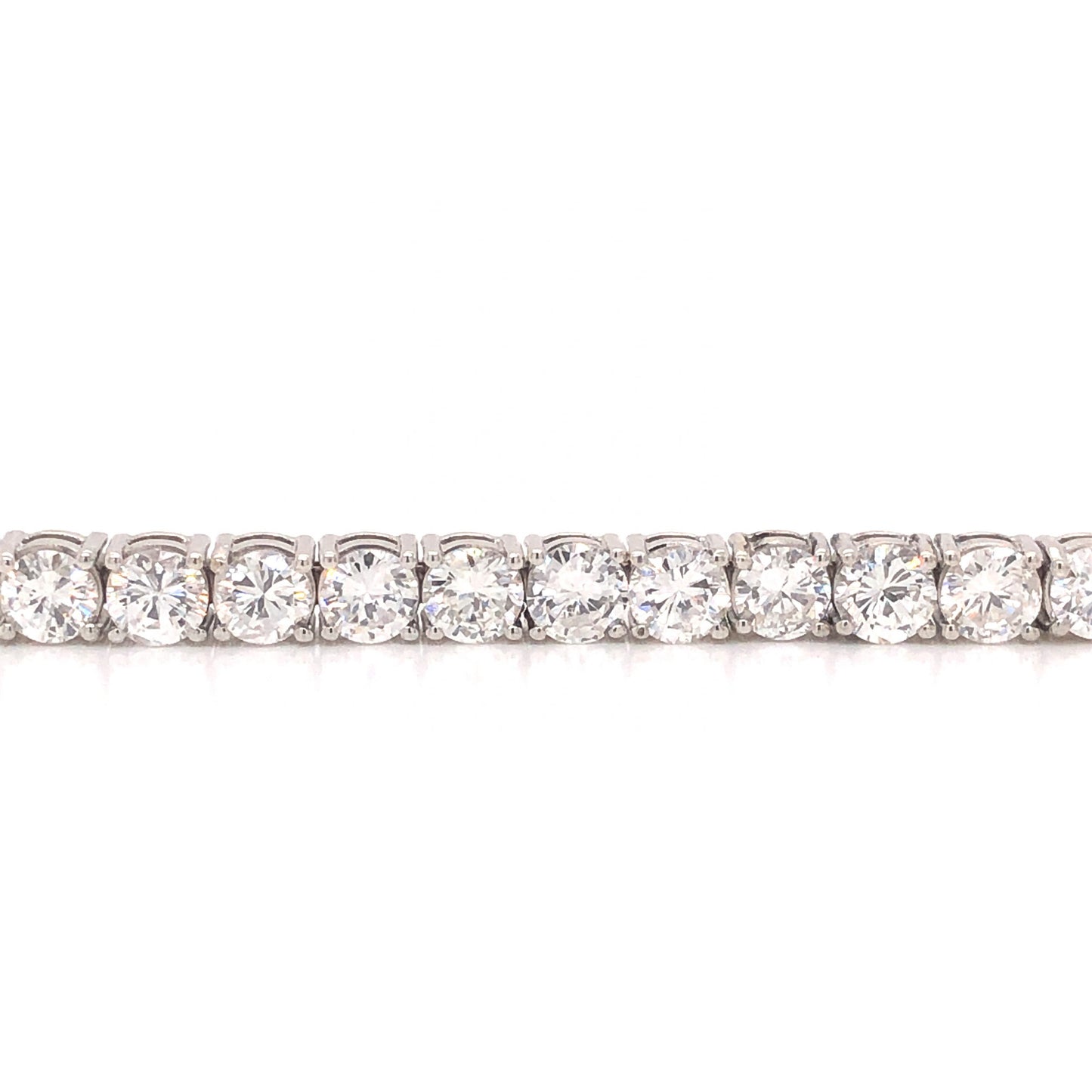 13 Carat Diamond Tennis Bracelet in 14k White Gold