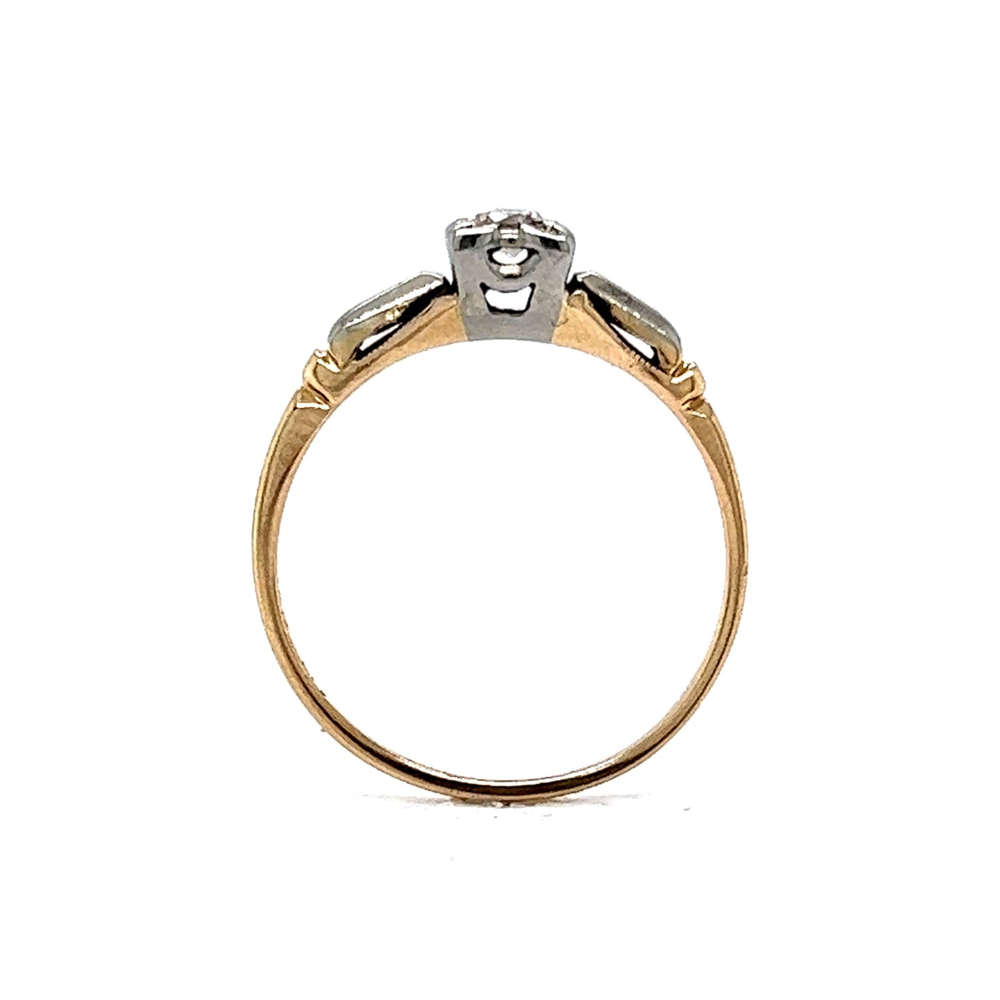 Vintage .07 Diamond Engagement Ring in 14k Gold