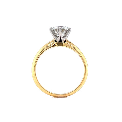 1.07 Diamond Tiffany & Co. Engagement Ring in 18k & Platinum