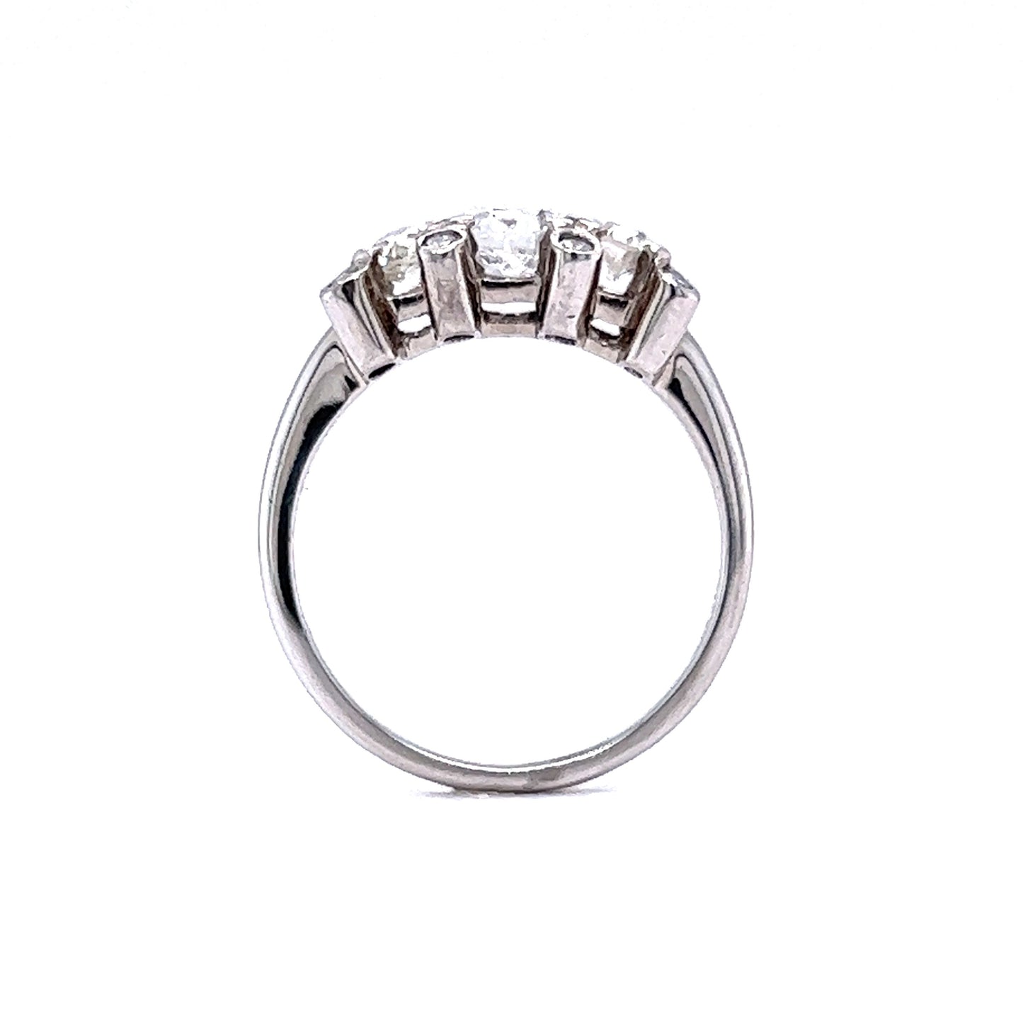 Vintage Deco .50 Diamond Cluster Engagement Ring in 14k