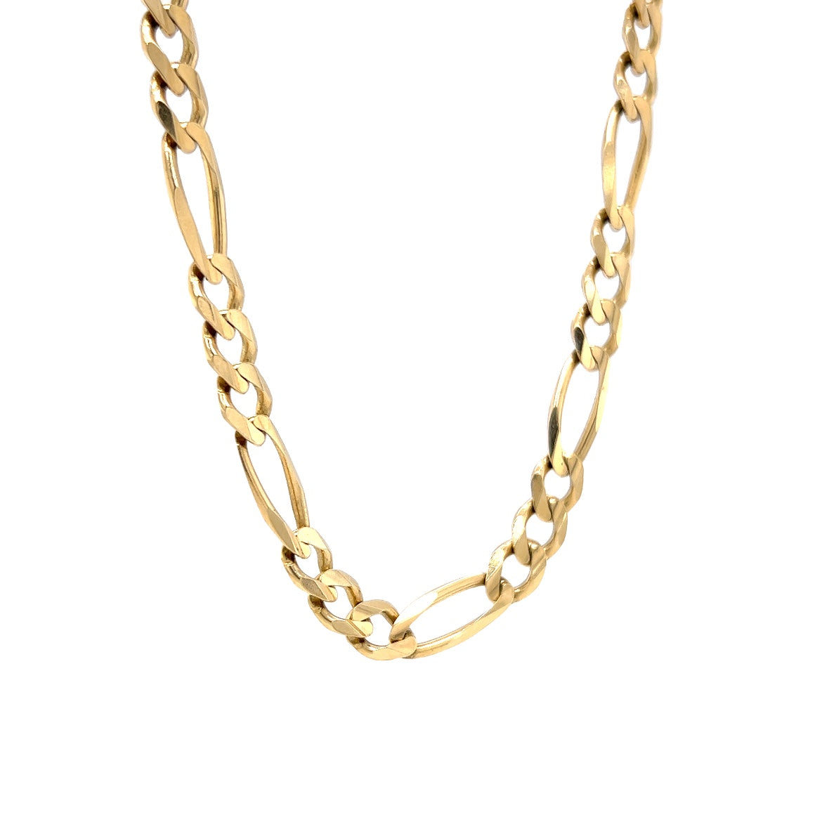 Figaro Chain Necklace in 14k Yellow Gold