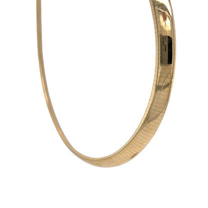 Thick Omega Necklace in 14k Yellow Gold