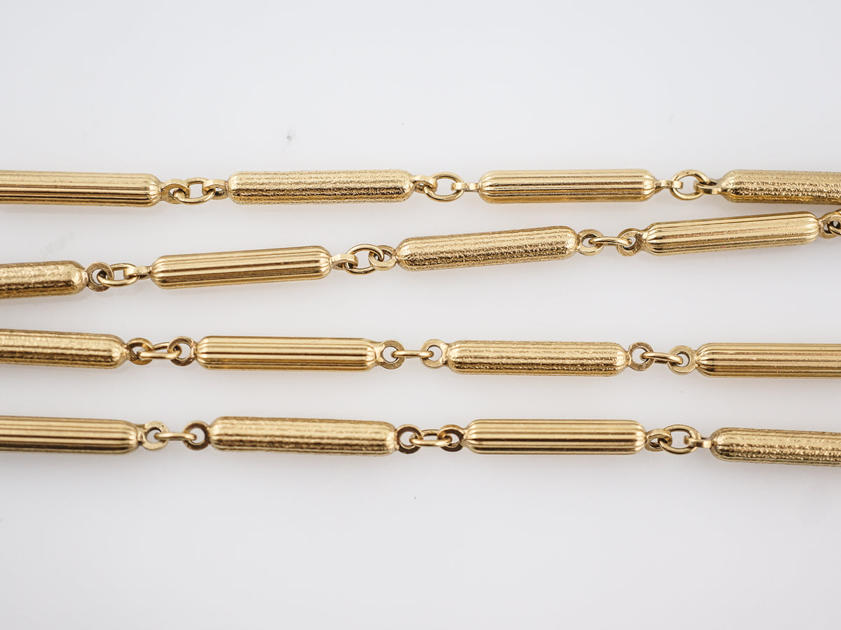 Vintage Chain Necklace Retro in 18k Yellow Gold