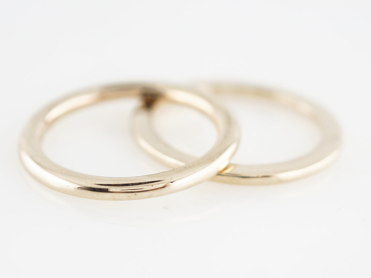 Vintage Ring Guards Retro in 14k Yellow Gold