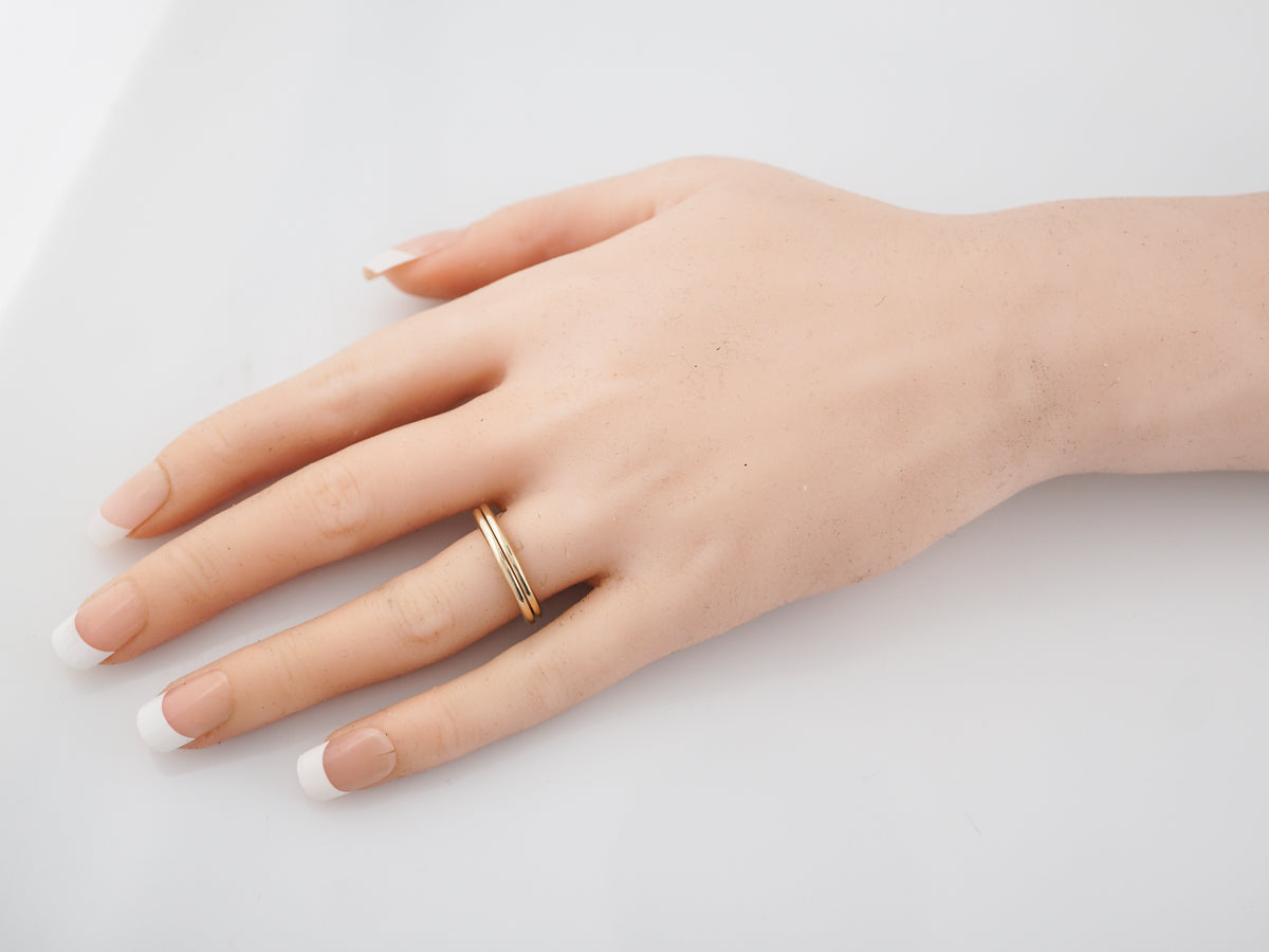 Vintage Ring Guards Retro in 14k Yellow Gold