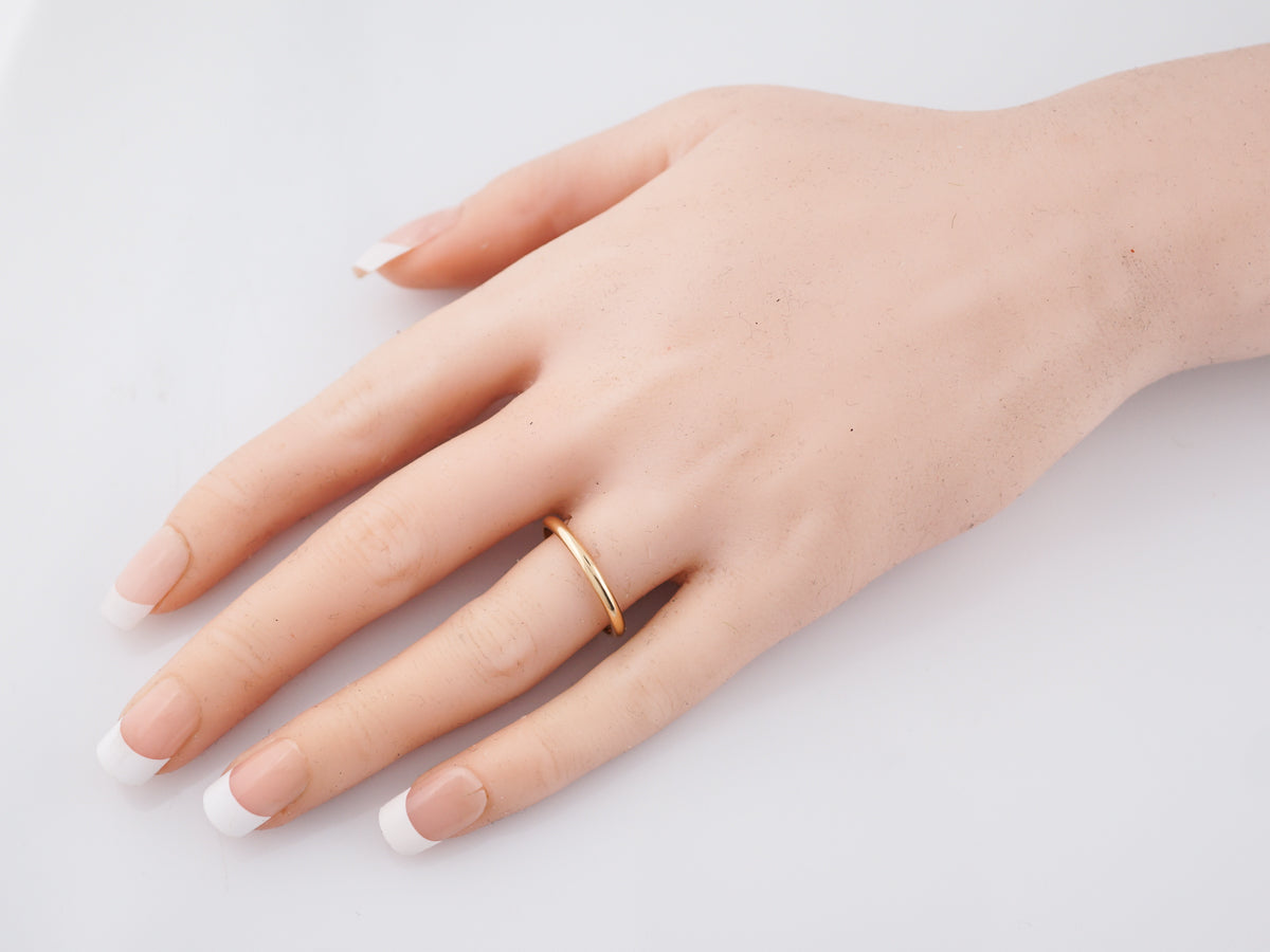 Vintage Wedding Band Mid-Century in 14k Yellow Gold