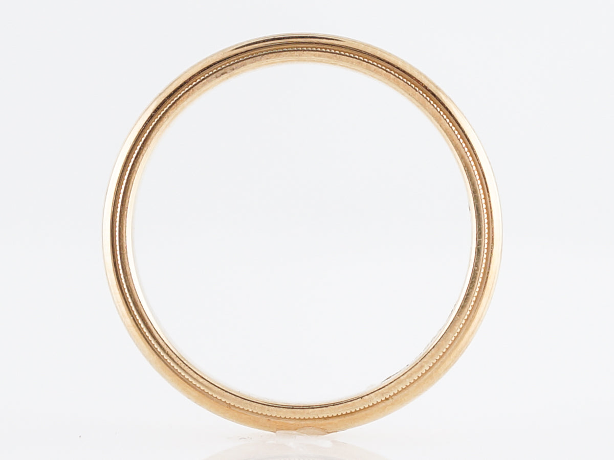 Vintage Wedding Band Mid-Century in 14k Yellow Gold