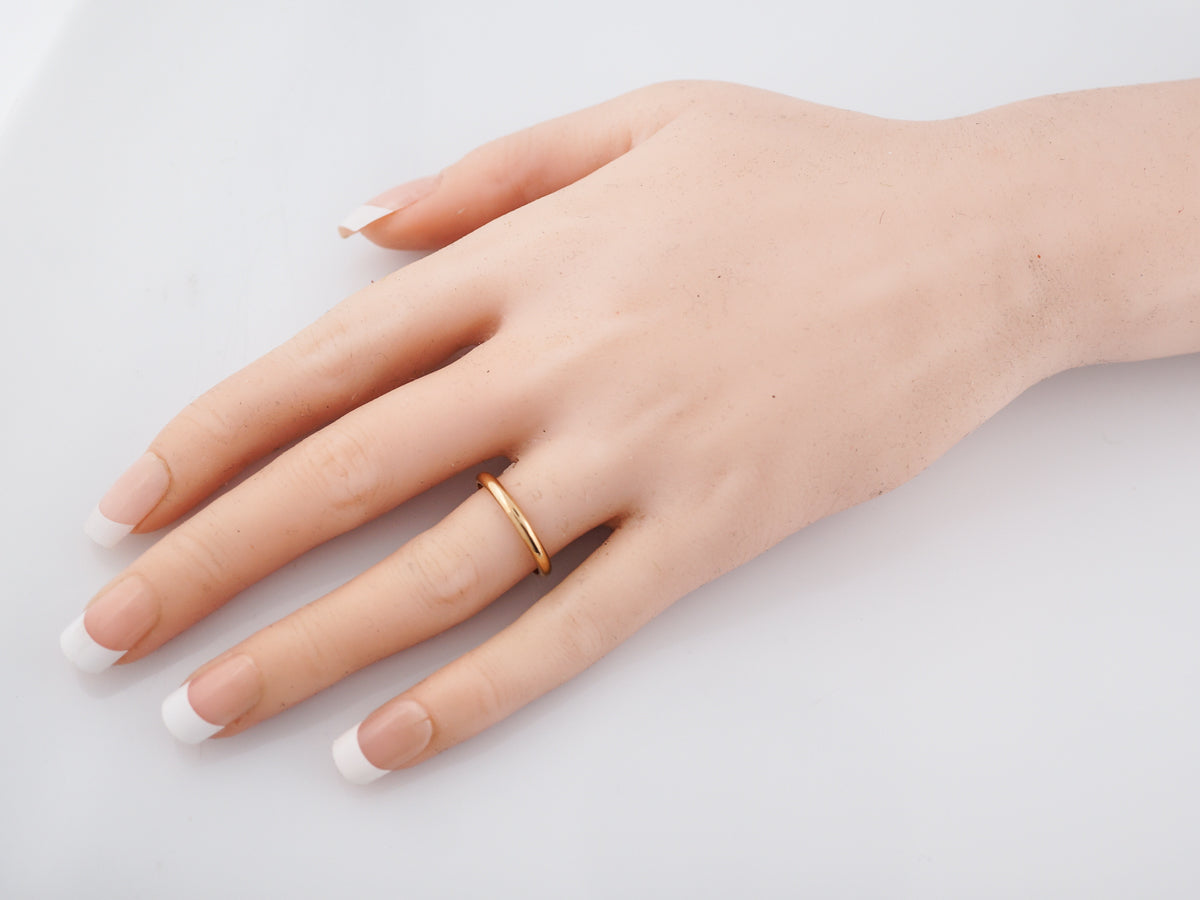 Vintage Wedding Band Mid-Century in 14k Yellow Gold