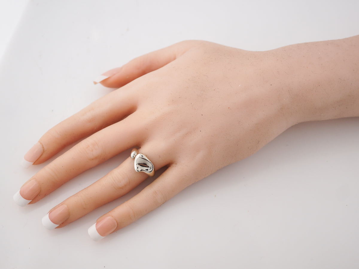 Right Hand Ring Modern Tiffany & Co. Elsa Peretti in Sterling Silver