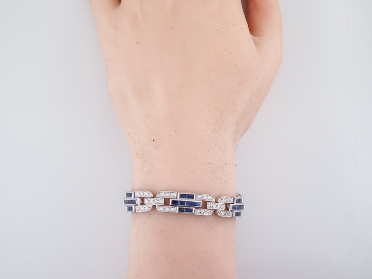 **RTV 1/10/19**Bracelet Modern 2.14 Round Brilliant Cut Diamonds in Platinum