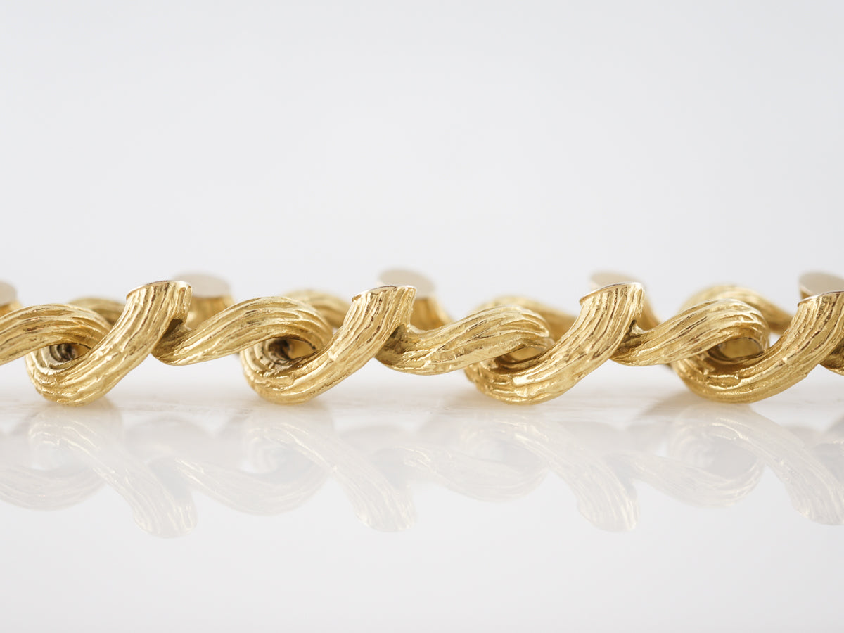 **RTV 1/9/19**Vintage Bracelet Mid-Century in 18k Yellow Gold