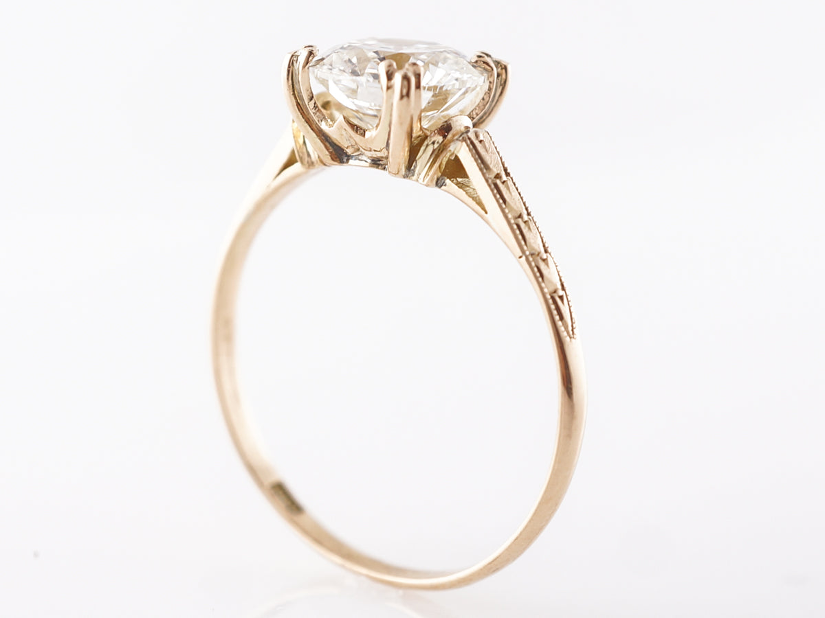 1.50 Carat Diamond Solitaire Engagement Ring in 18k