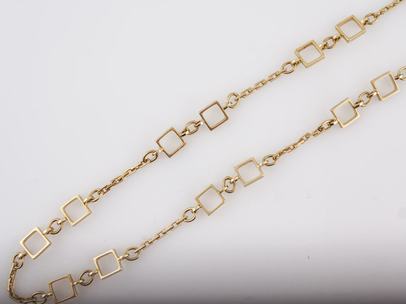 Vintage Necklace Mid-Century Italian Chain Links in 14k Yellow Gold