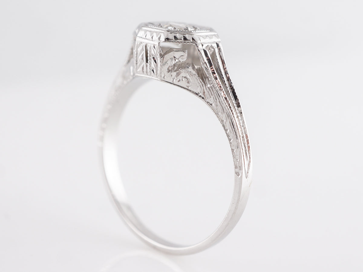 Belais Brothers Diamond Engagement Ring in 18k White Gold