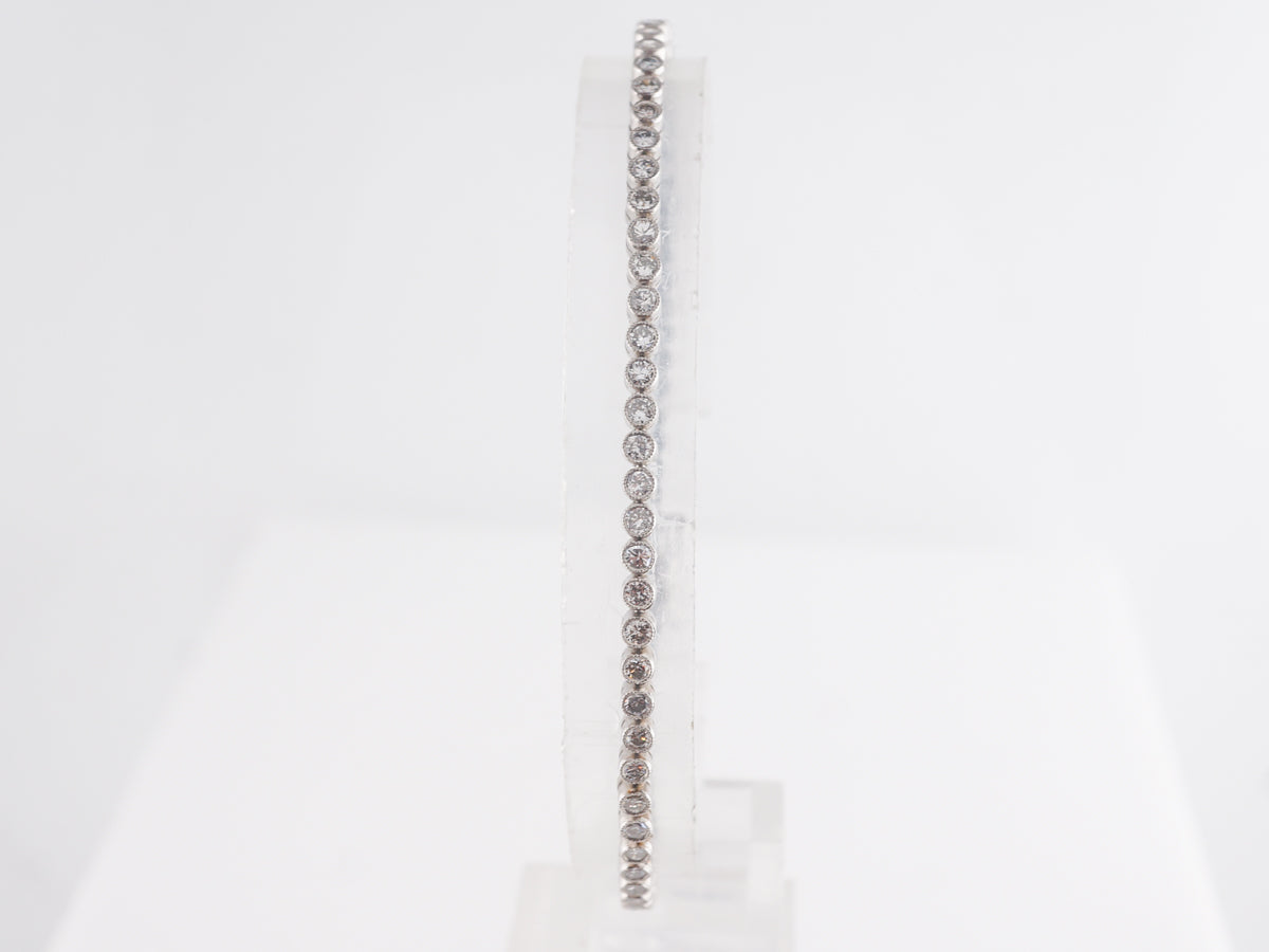 Vintage 2 Carat Diamond Tennis Bracelet in Platinum