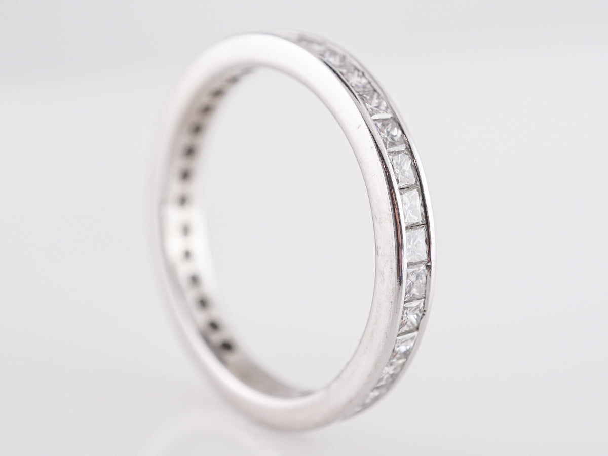 2.10 Princess Cut Diamond Eternity Band in 18k White Gold