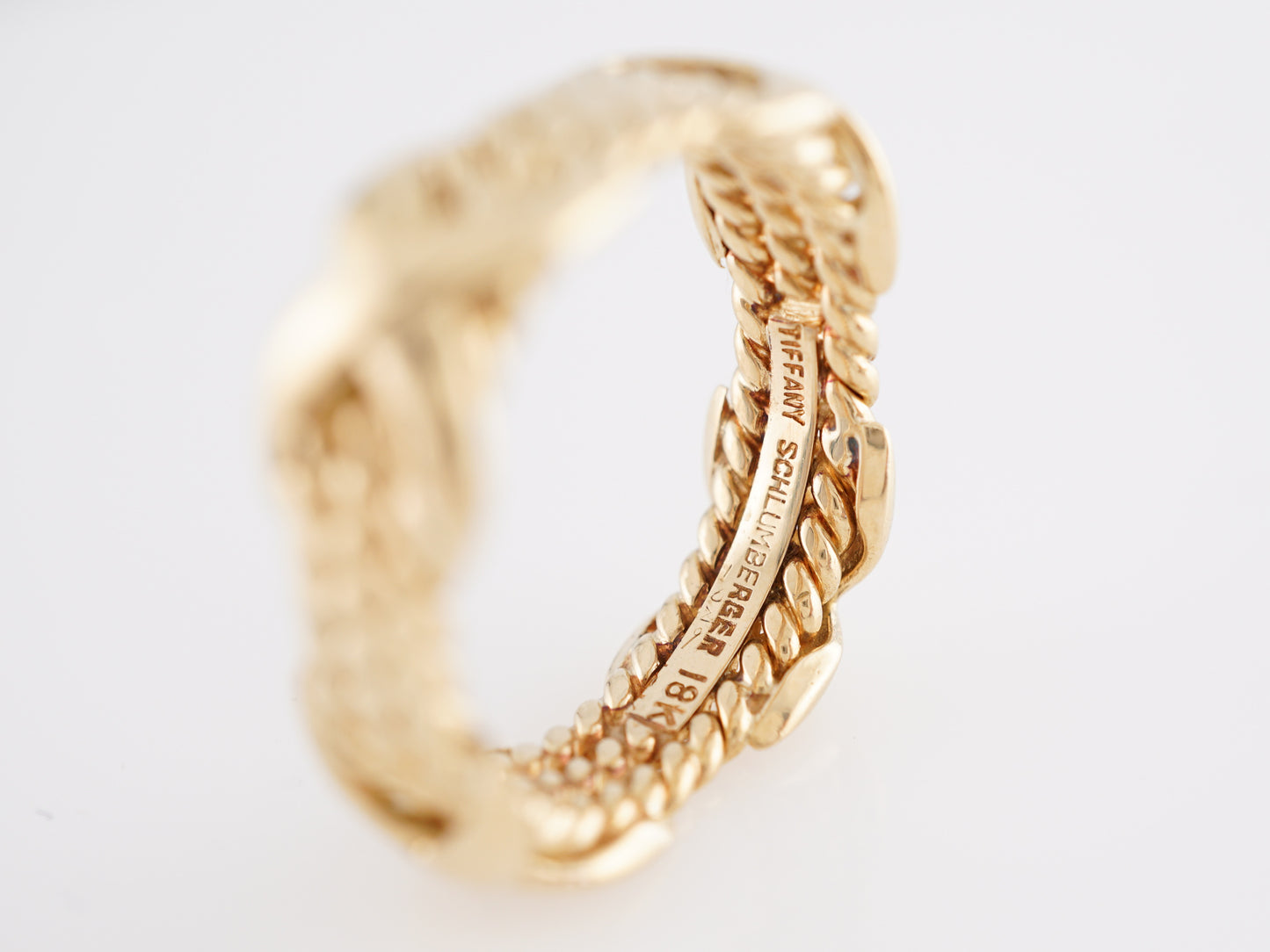 Tiffany Schlumberger X Ring in 18K Yellow Gold