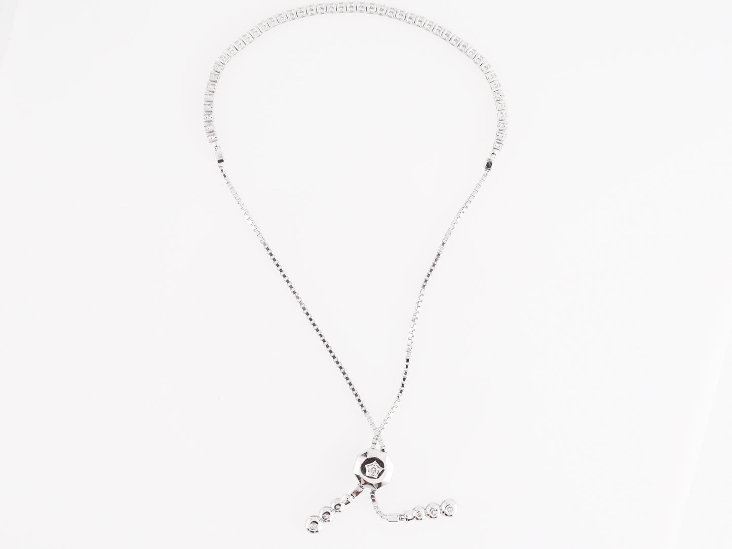 .62 Thin Diamond Bracelet in 14k White Gold