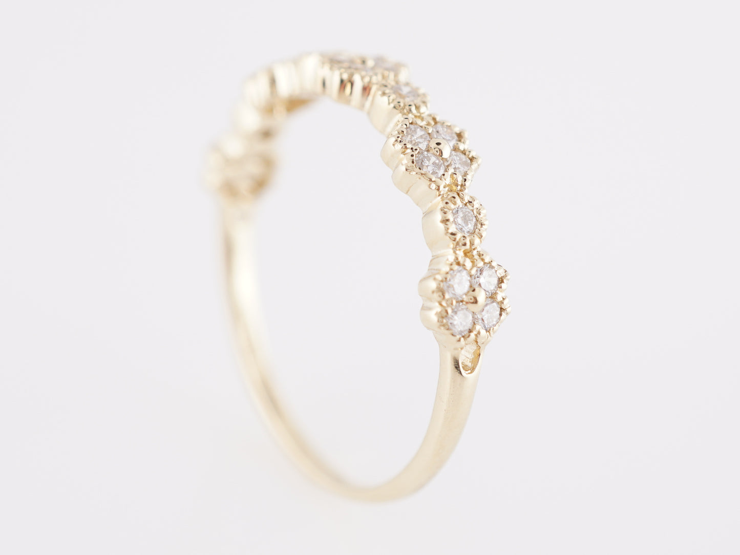 .24 Diamond Wedding Band in 14k Yellow Gold