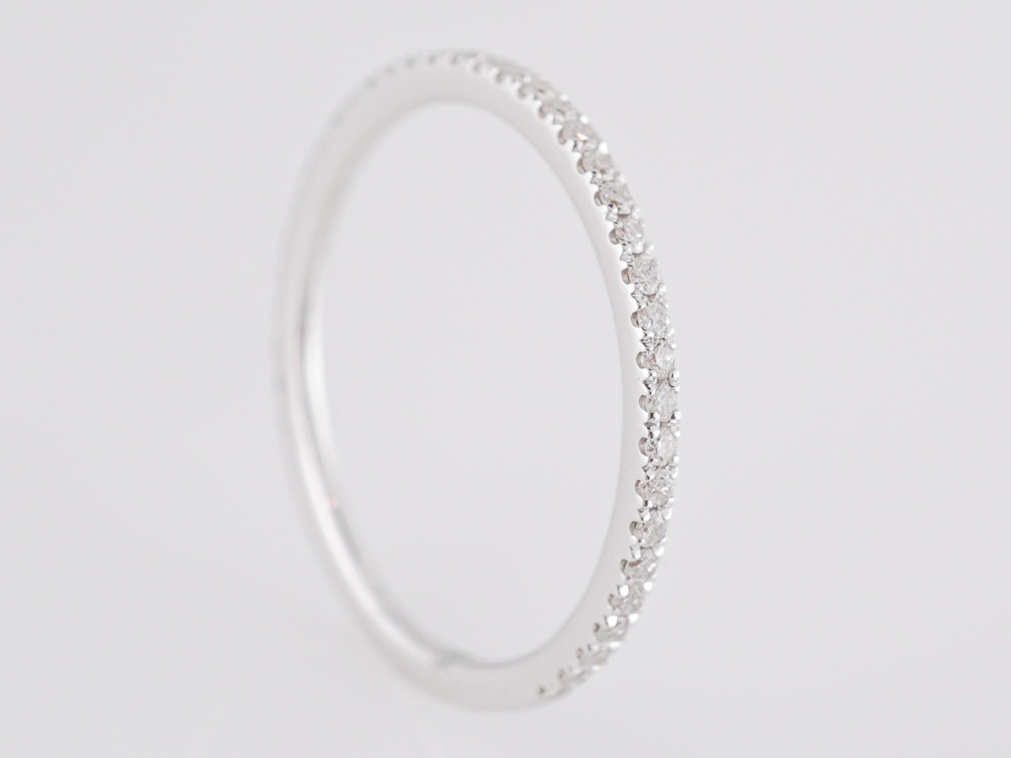 .20 Diamond Wedding Band in 14k White Gold