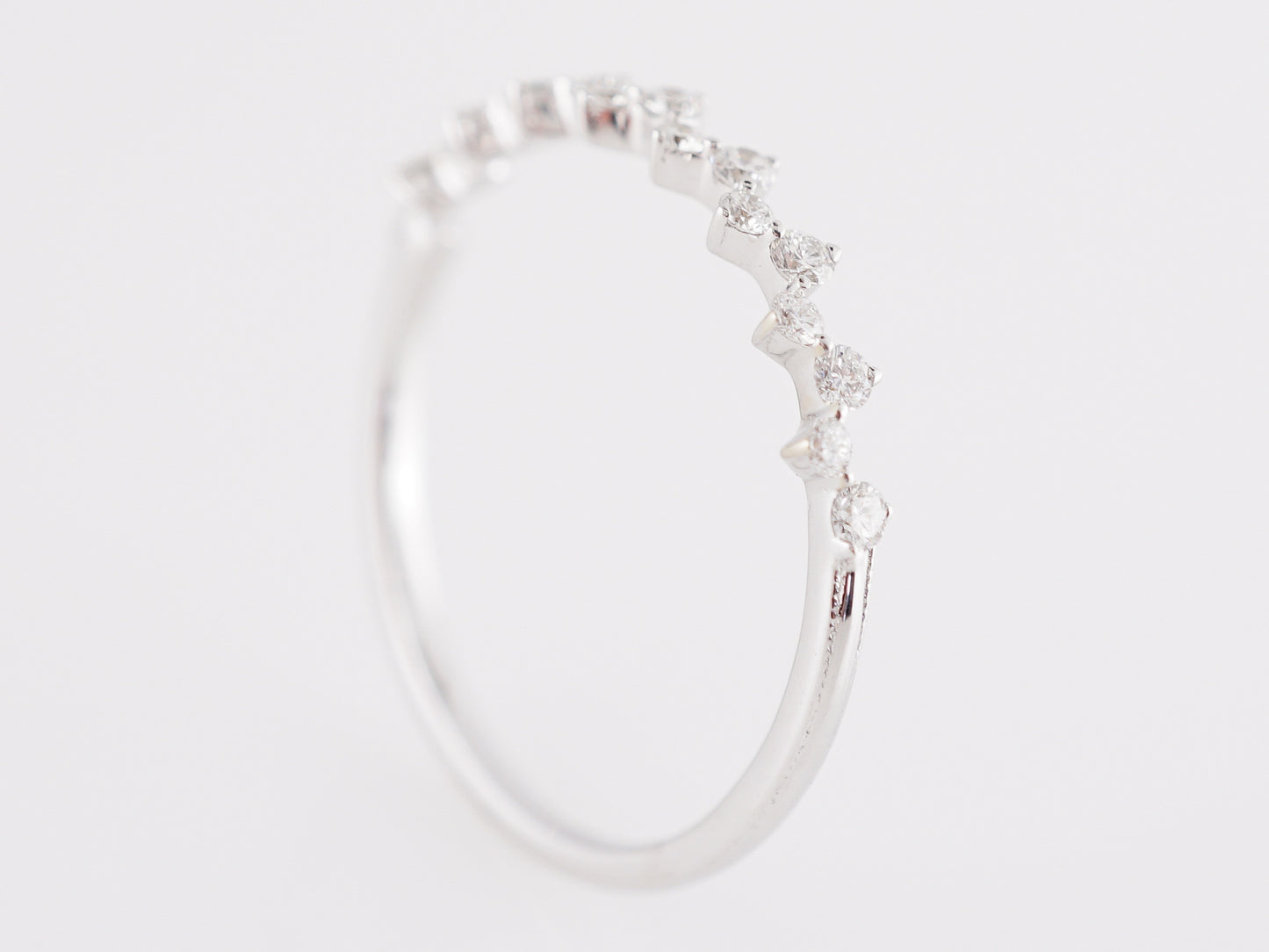 .20 Diamond Wedding Band in 18k White Gold