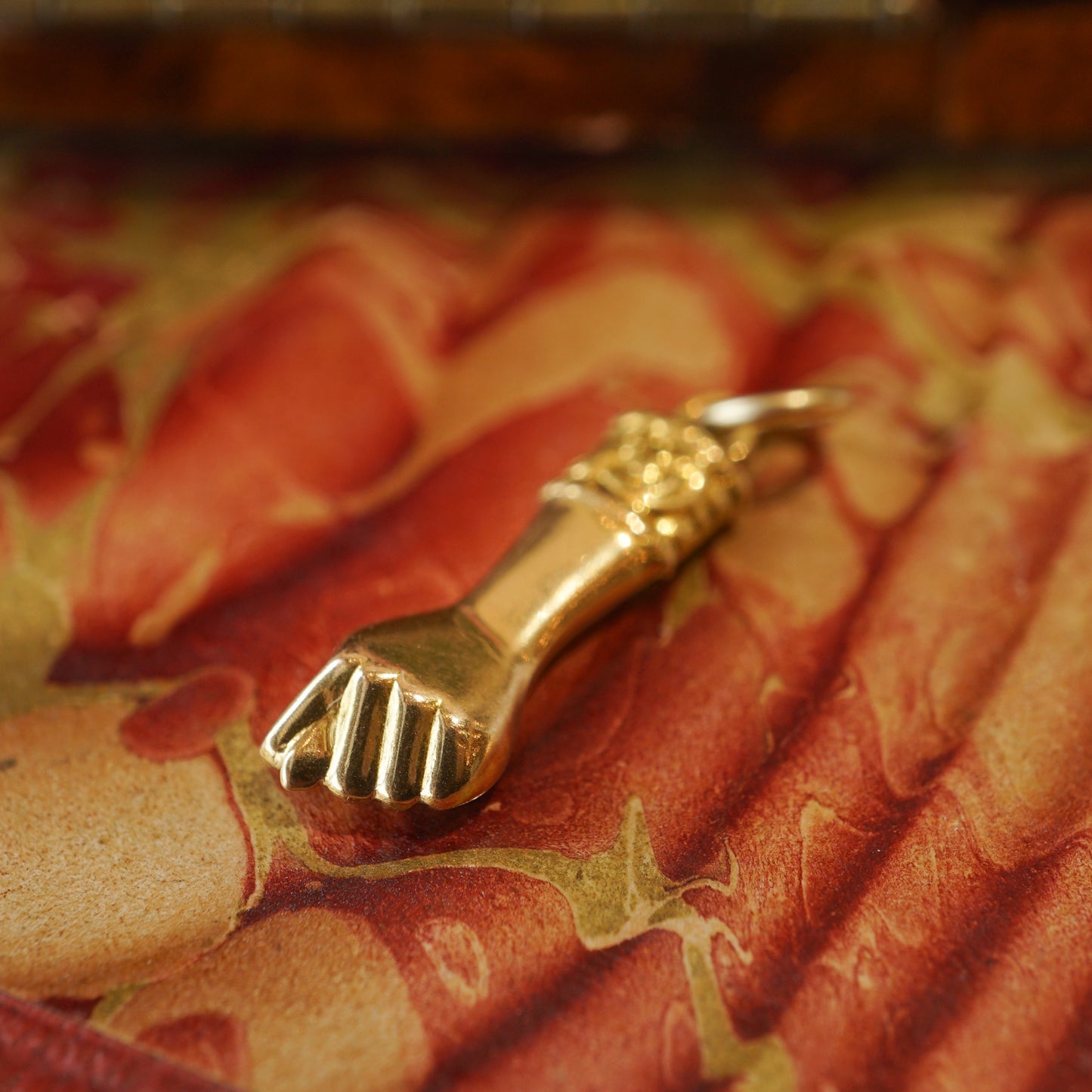 Figa Charm Pendant in 14k Yellow Gold