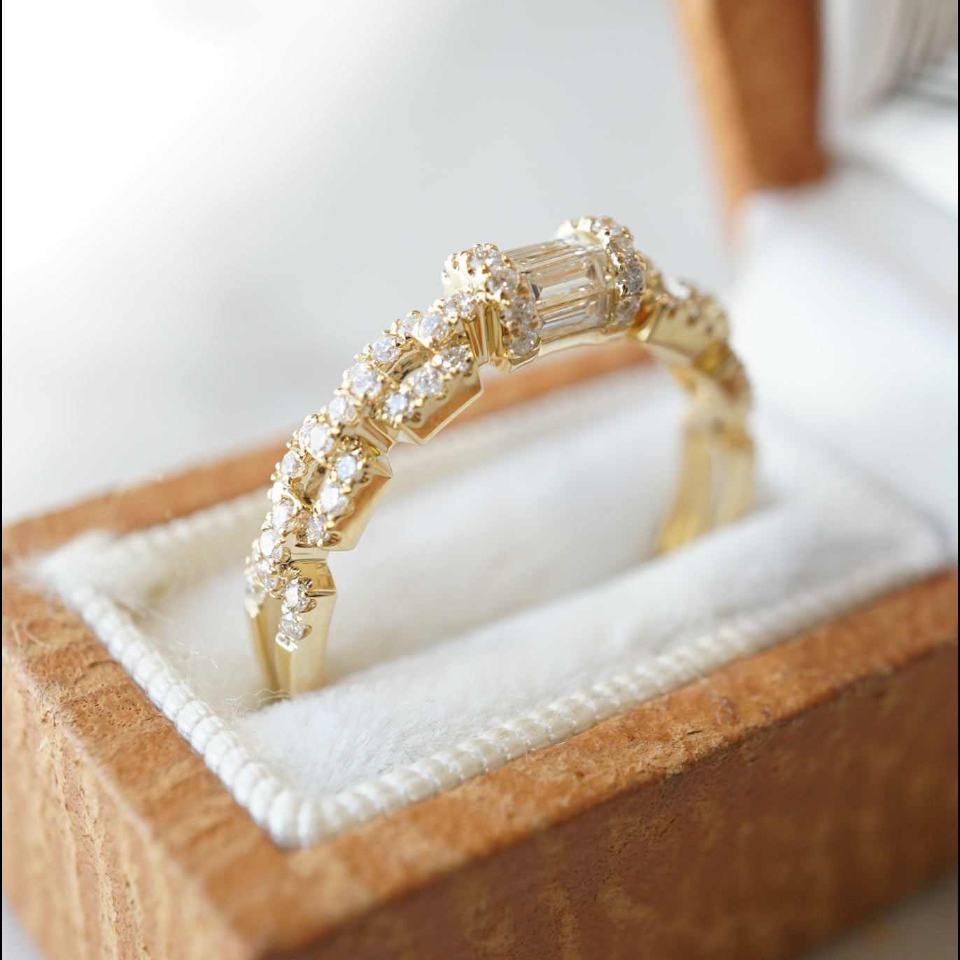 .51 Diamond Stacking Band in 18k Yellow Gold