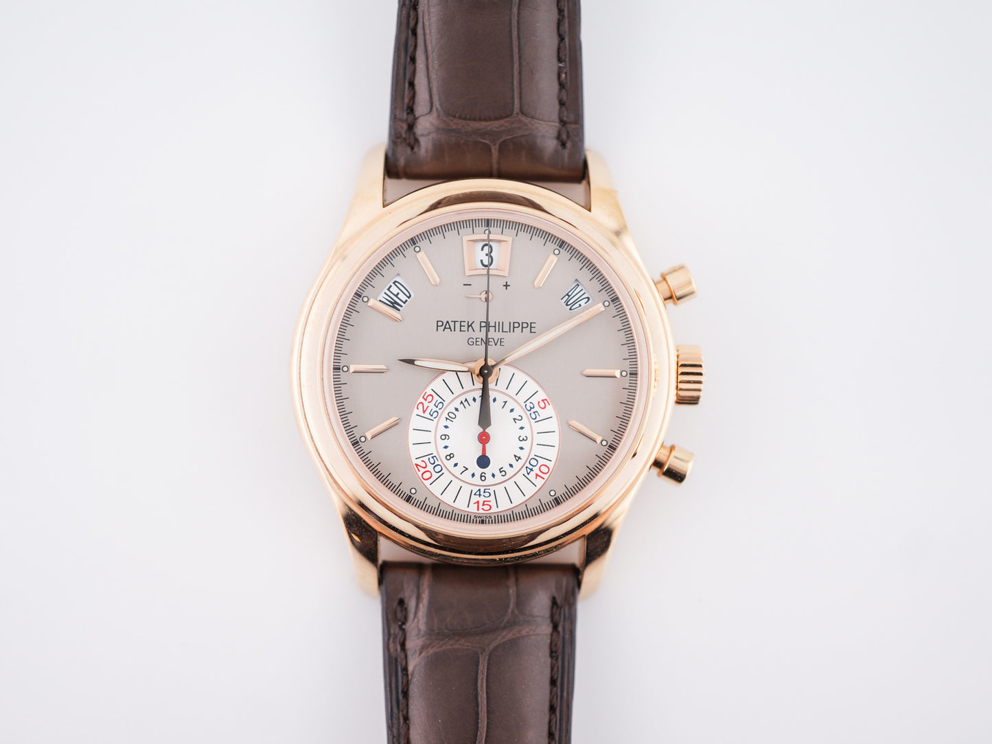 Patek 5960R Rose Cal Chrono R=$79k