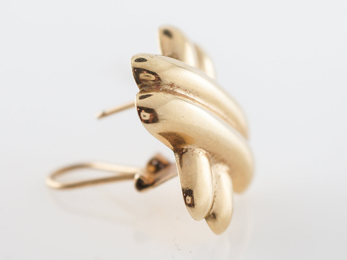 Earrings Modern in 14k Yellow Gold