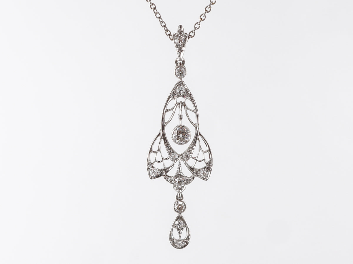 Vintage Kohn & Son's Necklace w/ Diamonds in Platinum