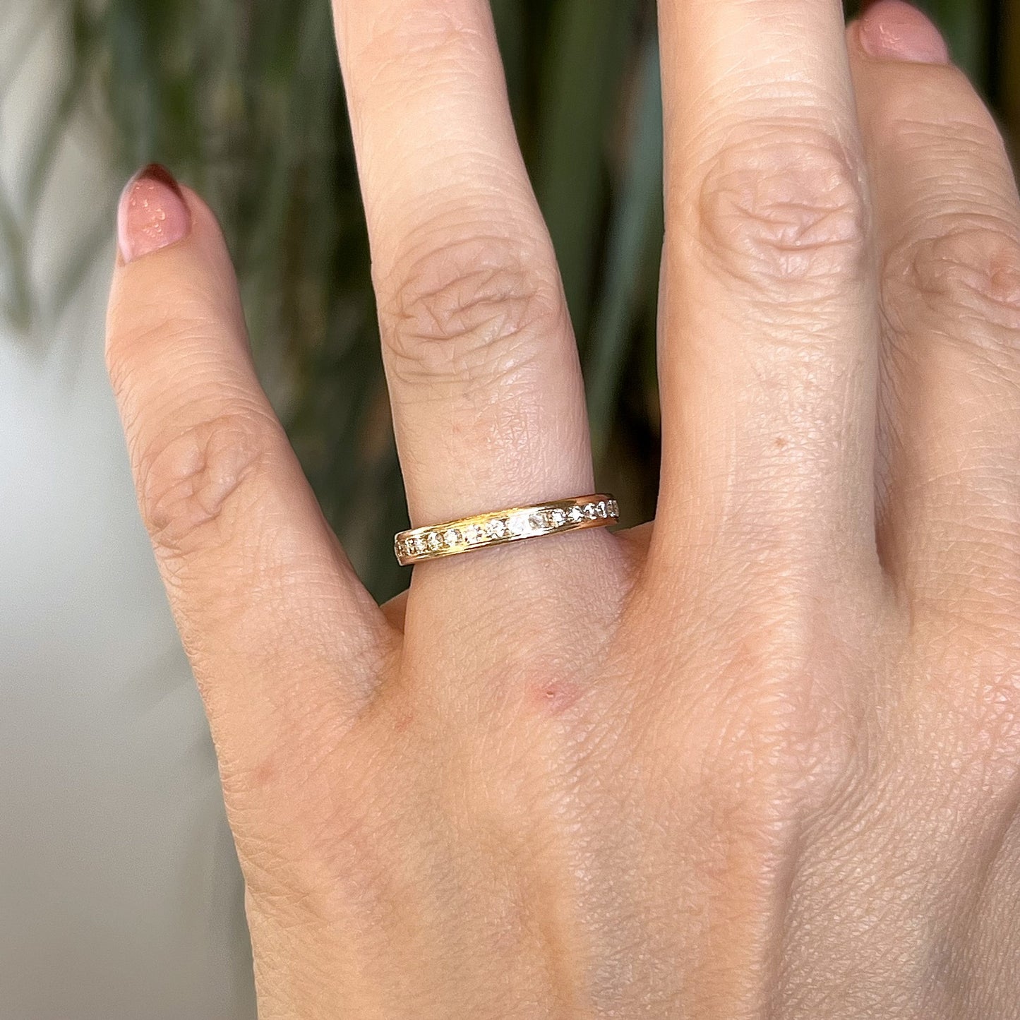 .64 Channel Set Diamond Eternity Band in 14k Yellow Gold