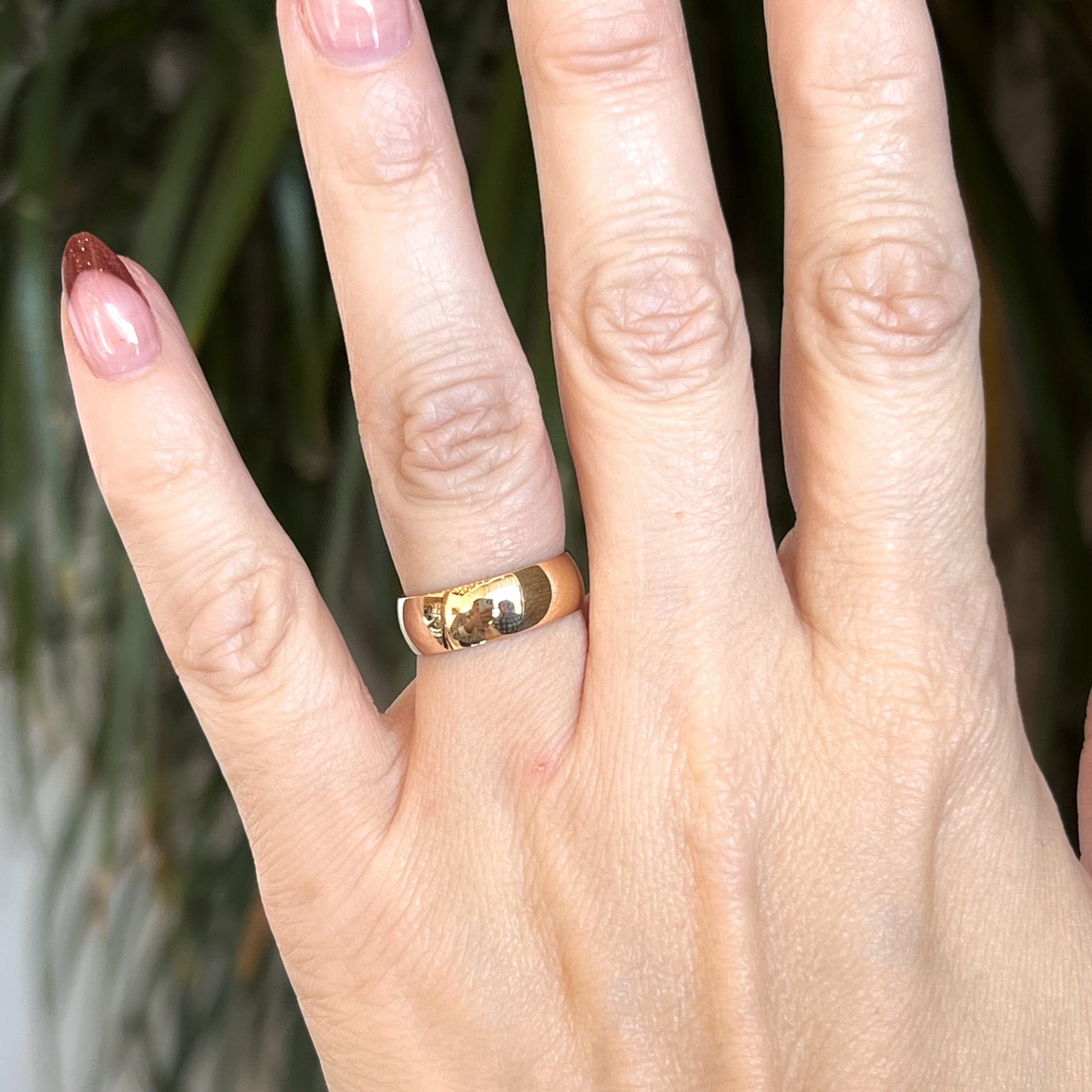 6mm Wide Wedding Band in 14k Yellow Gold