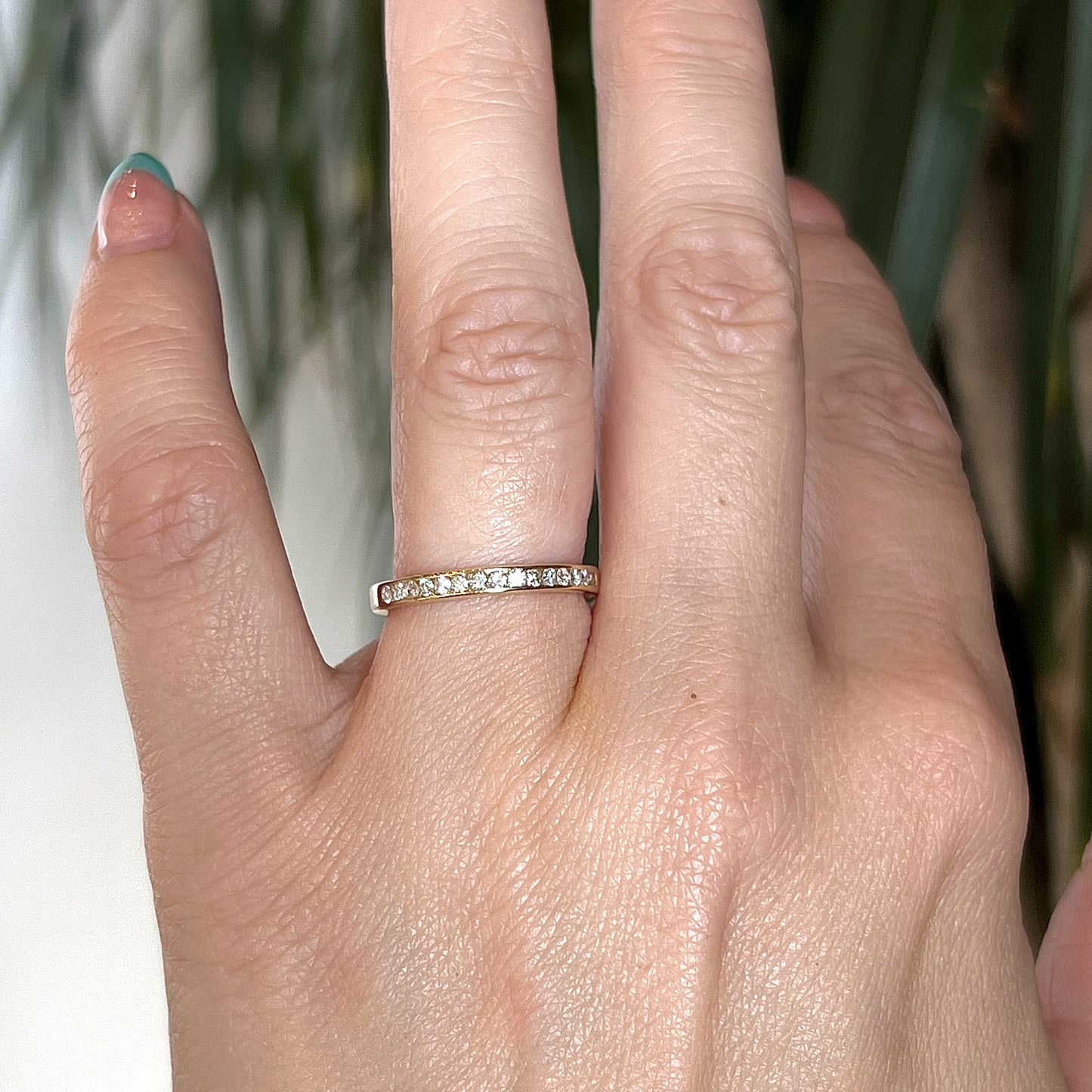 .27 Channel Set Diamond Wedding Band in 14k Yellow Gold