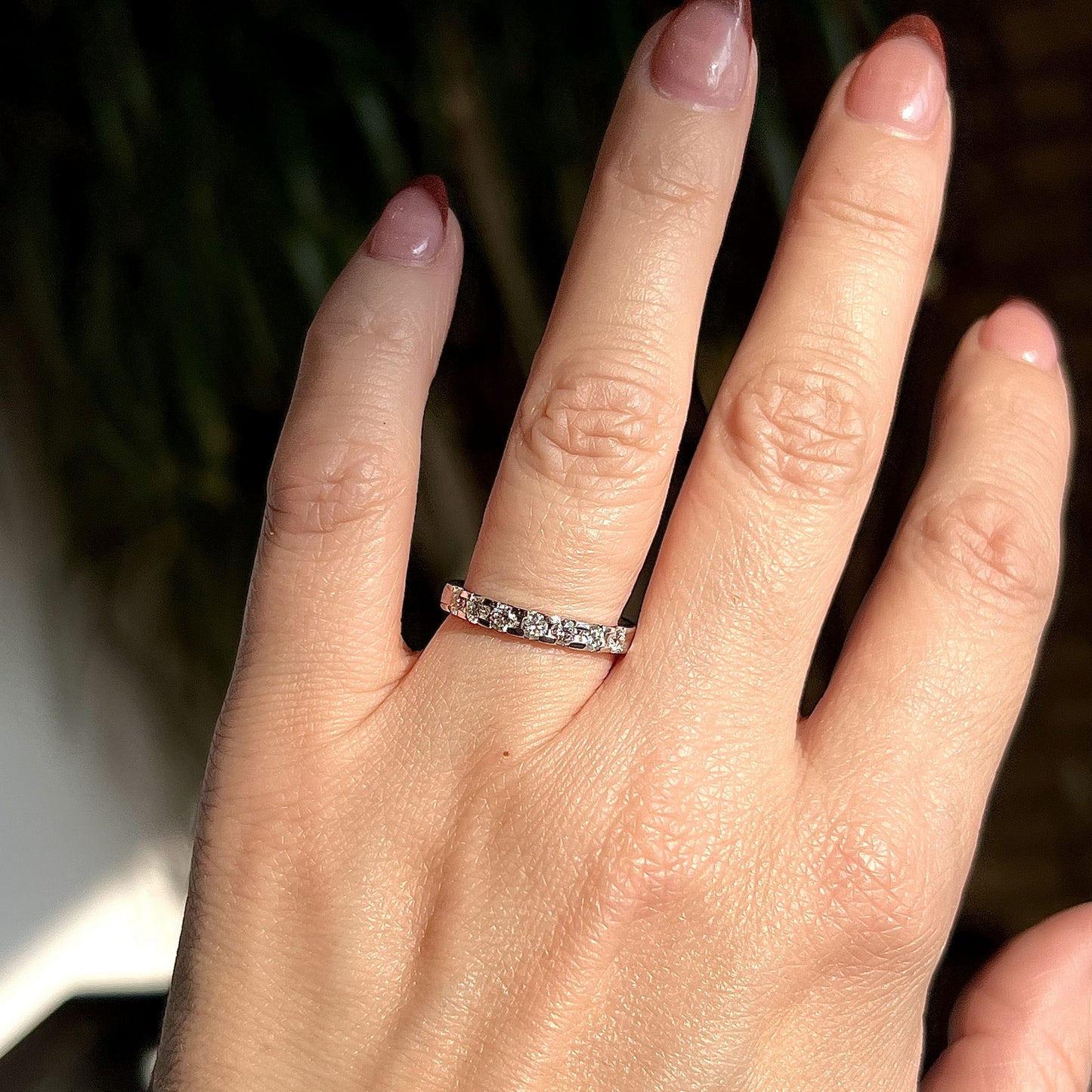 .49 Round Brilliant Diamond Wedding Band in Platinum