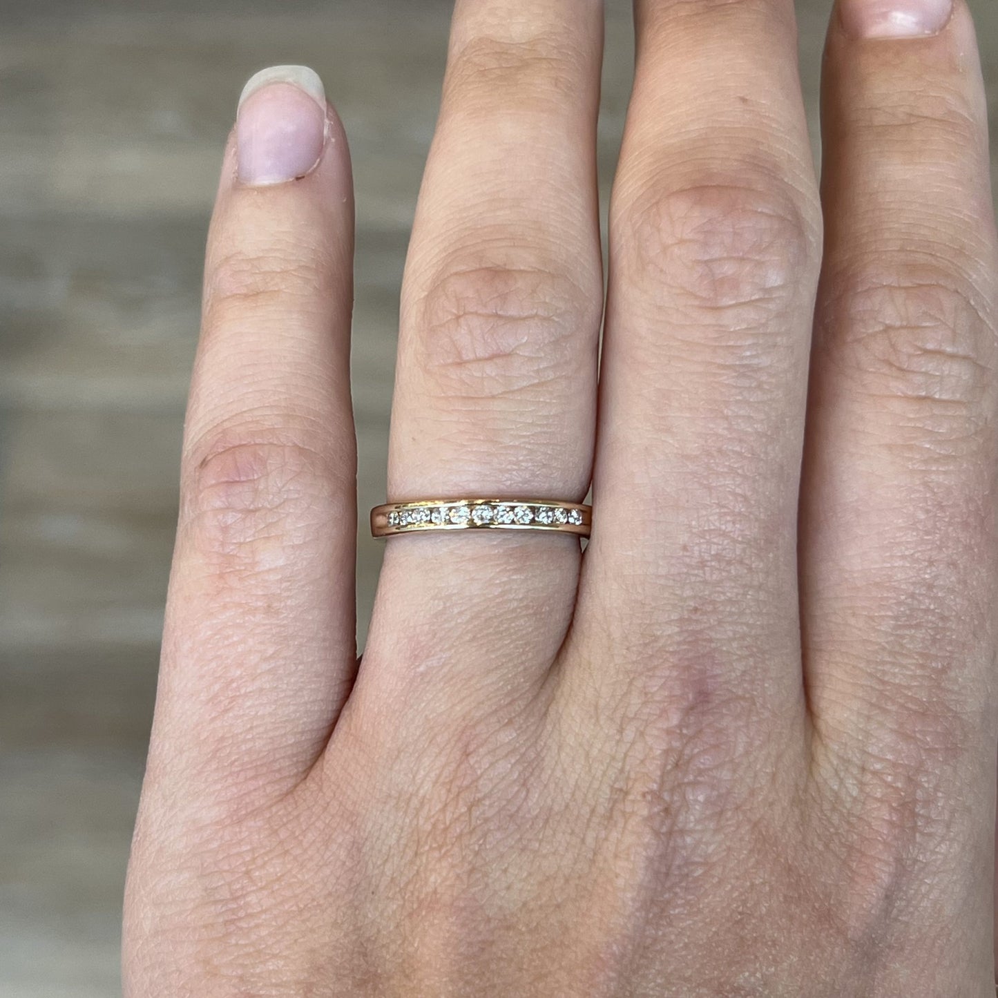 .22 Channel Set Diamond Wedding Band in 14k Yellow Gold