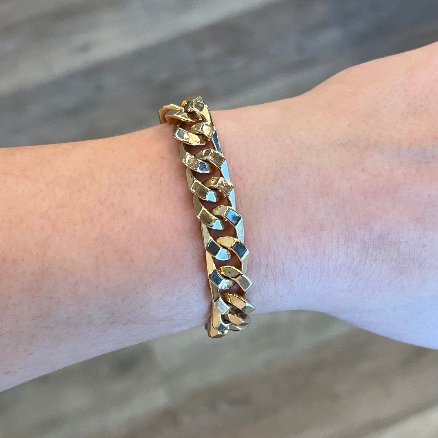 Men's 10mm Cuban Link Bracelet in 14k Yellow Gold