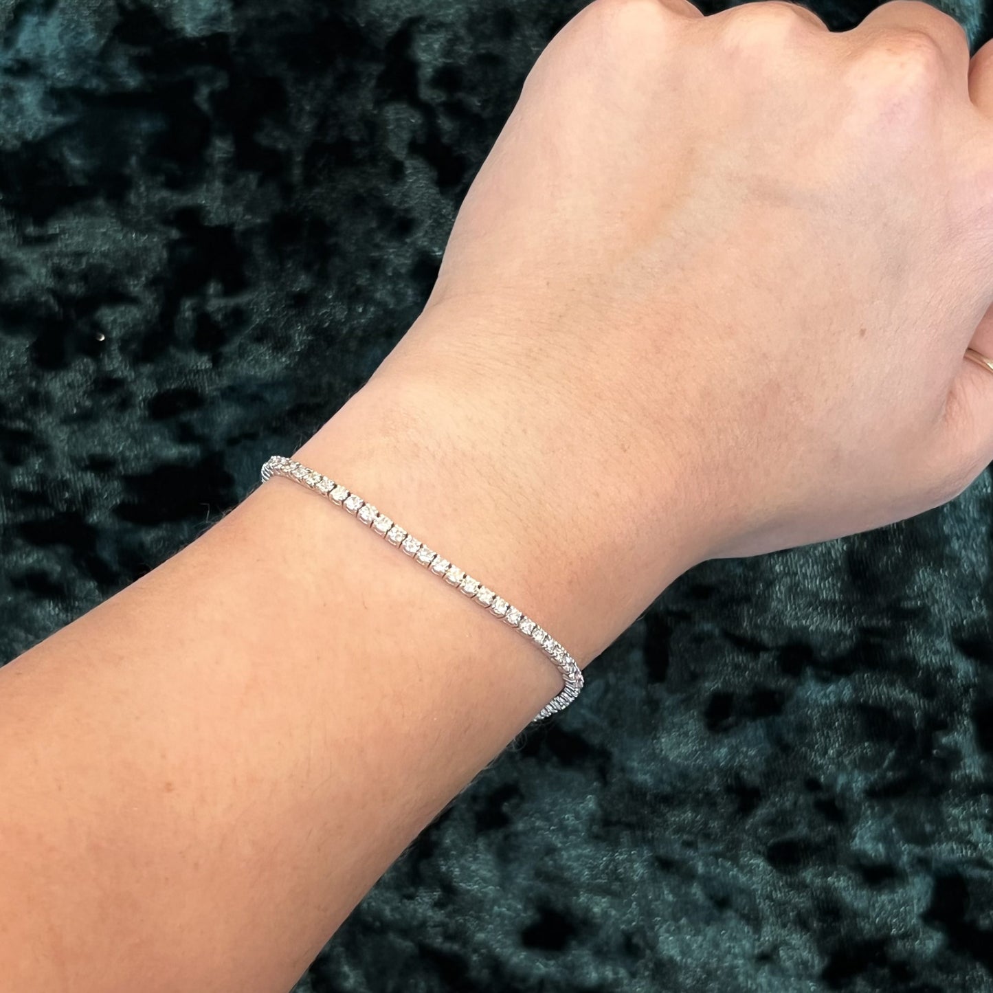 Everyday Diamond Tennis Bracelet in 18k White Gold