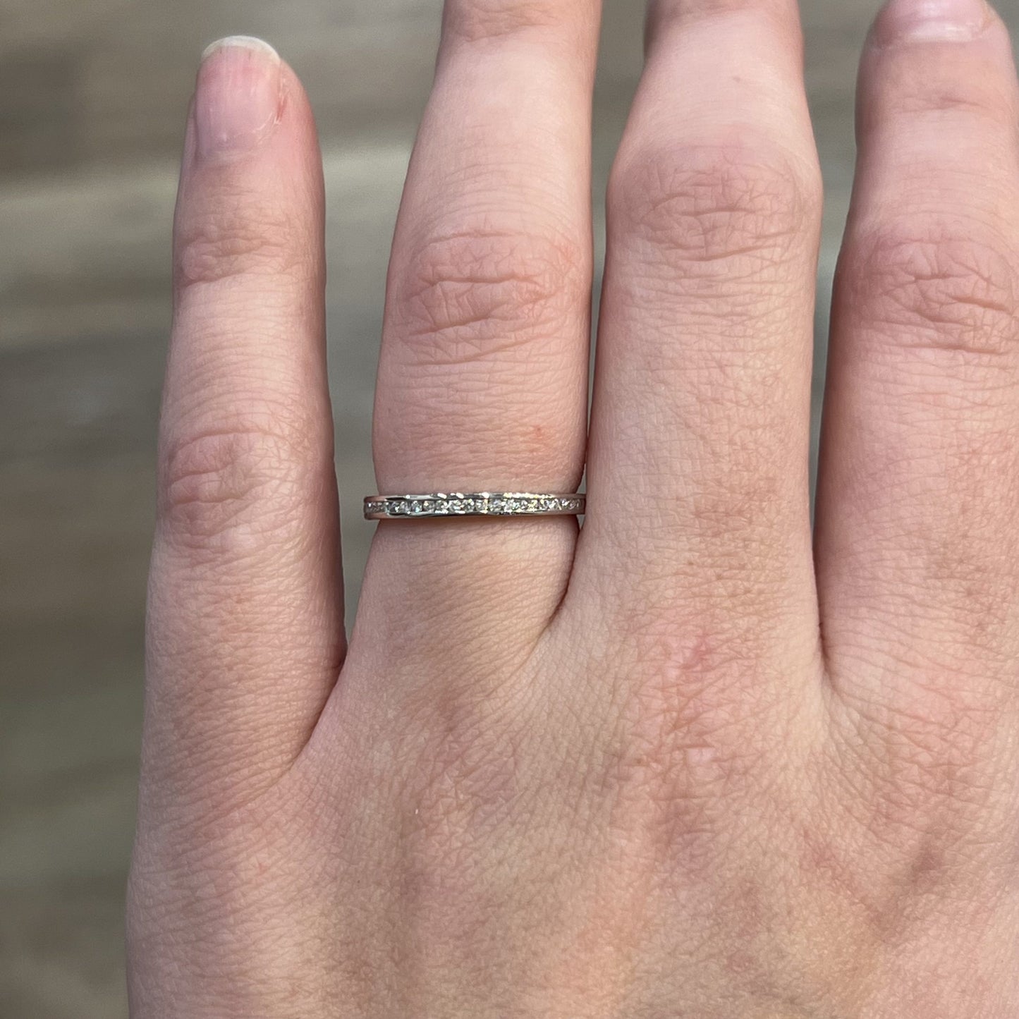 Classic Channel Set Diamond Eternity Band in 14k White Gold