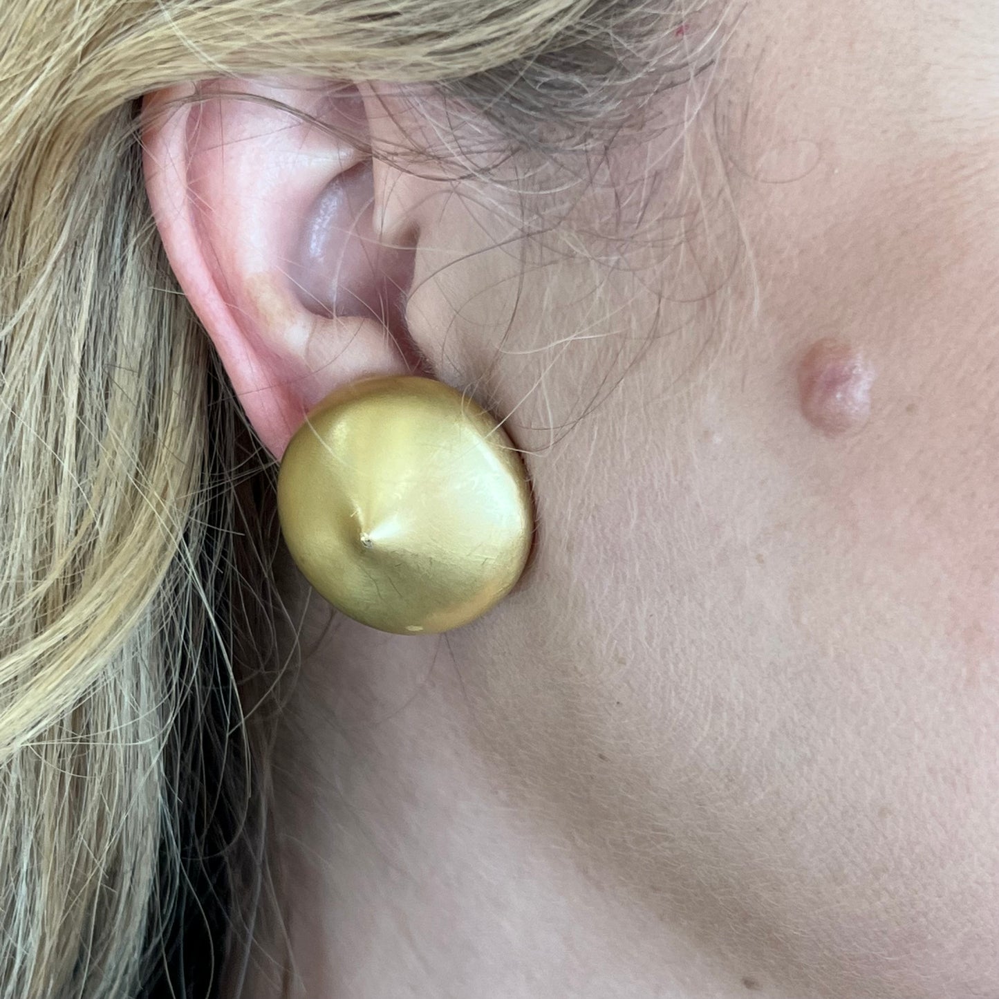 Modern Boregaard Clip On Earrings in 18k Yellow Gold